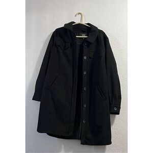 Torrid wool blend black peacoat coat swing 2 2x heavy warm winter